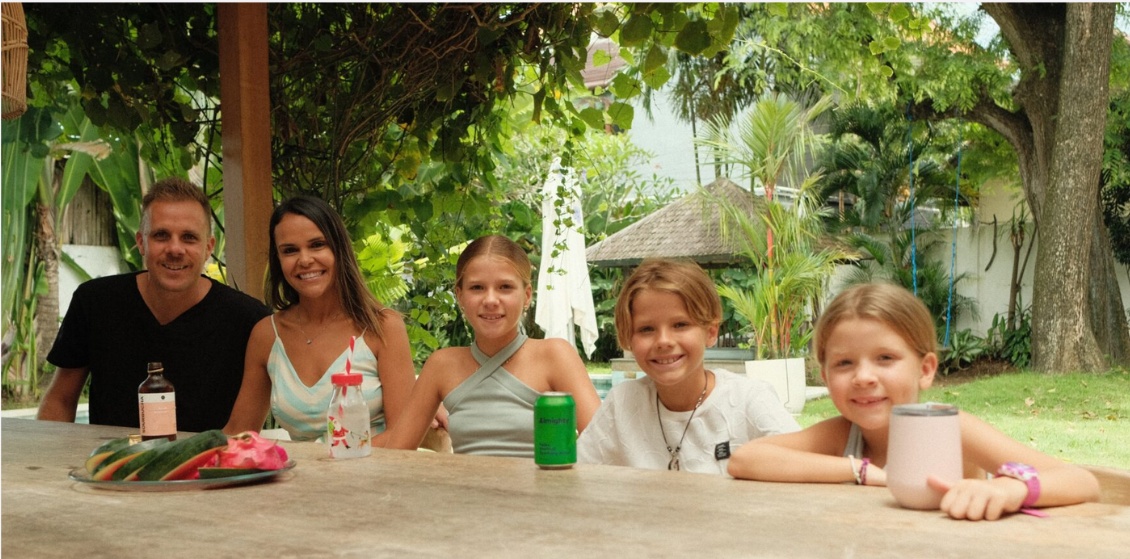 Family enjoying their life in Bali